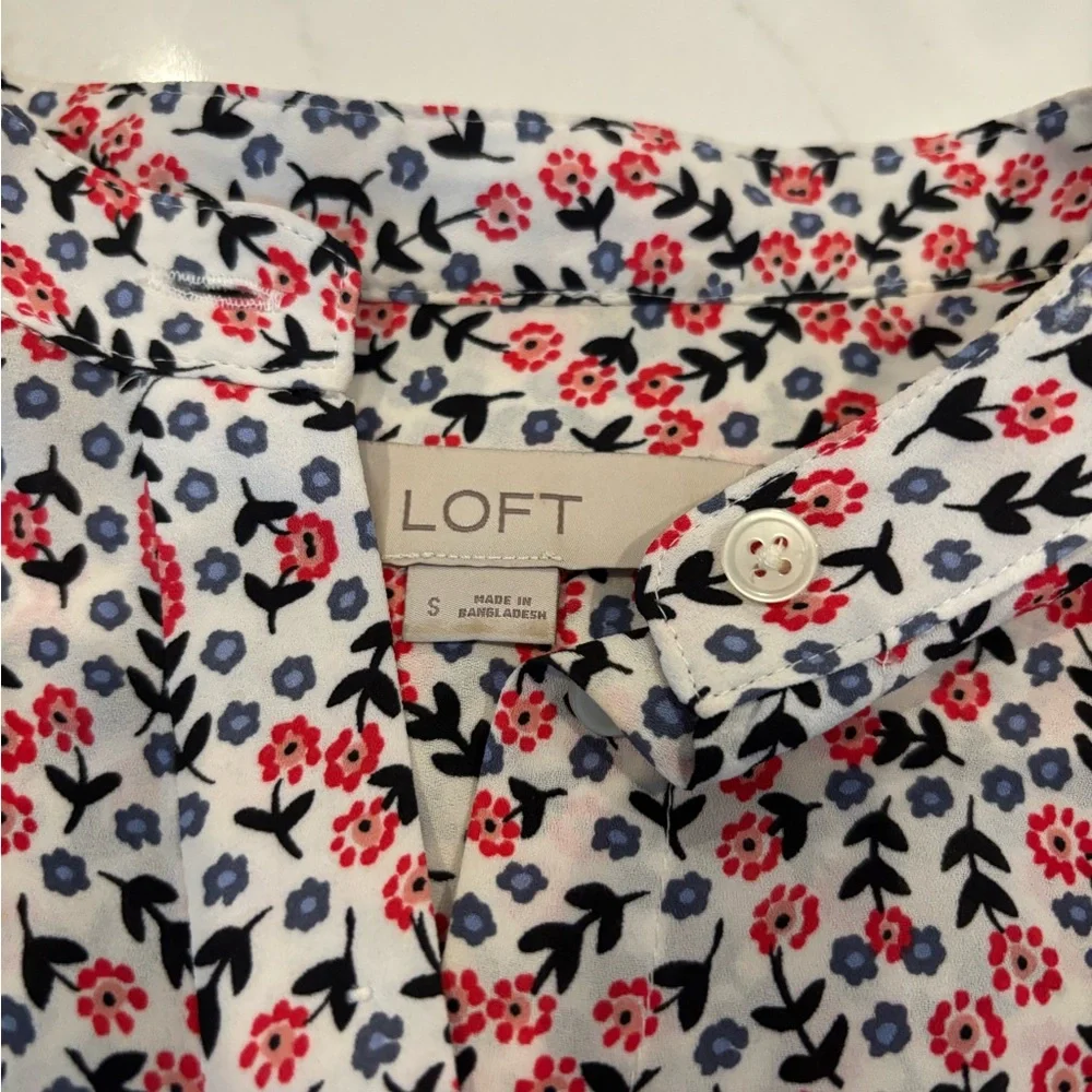LOFT Multicolor Patterned Blouse - Picture 6 of 6